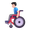 man in manual wheelchair emoji